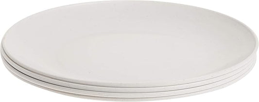 10-Inch Wheat Straw Dinner Plates | Lightweight & Unbreakable Round Plates | Microwave & Dishwasher Safe | BPA-Free Eco-Friendly Tableware (Multi-Pack)